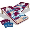image:imageYouTheFan NHL 2 x 4 Professional Wood Cornhole Game with Logo BagsTeam Colors