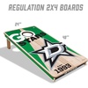 image:imageYouTheFan NHL 2 x 4 Professional Wood Cornhole Game with Logo BagsTeam Colors