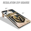 image:imageYouTheFan NHL 2 x 4 Professional Wood Cornhole Game with Logo BagsTeam Colors