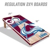image:imageYouTheFan NHL 2 x 4 Professional Wood Cornhole Game with Logo BagsTeam Colors