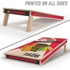 image:imageYouTheFan NHL 2 x 4 Professional Wood Cornhole Game with Logo BagsTeam Colors