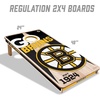 image:imageYouTheFan NHL 2 x 4 Professional Wood Cornhole Game with Logo BagsTeam Colors