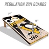 image:imageYouTheFan NHL 2 x 4 Professional Wood Cornhole Game with Logo BagsTeam Colors