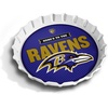 image:imageYouTheFan OfficiallyLicensed NFL Bottlecap Serving Tray  13 x 13  Bottle Cap Shaped Tray  100 Melamine Dishwasher Safe BPA Free  Great Fan GiftBaltimore Ravens