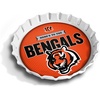 image:imageYouTheFan OfficiallyLicensed NFL Bottlecap Serving Tray  13 x 13  Bottle Cap Shaped Tray  100 Melamine Dishwasher Safe BPA Free  Great Fan GiftCincinnati Bengals