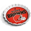 image:imageYouTheFan OfficiallyLicensed NFL Bottlecap Serving Tray  13 x 13  Bottle Cap Shaped Tray  100 Melamine Dishwasher Safe BPA Free  Great Fan GiftCleveland Browns
