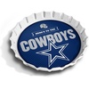 image:imageYouTheFan OfficiallyLicensed NFL Bottlecap Serving Tray  13 x 13  Bottle Cap Shaped Tray  100 Melamine Dishwasher Safe BPA Free  Great Fan GiftDallas Cowboys