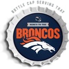 image:imageYouTheFan OfficiallyLicensed NFL Bottlecap Serving Tray  13 x 13  Bottle Cap Shaped Tray  100 Melamine Dishwasher Safe BPA Free  Great Fan GiftDenver Broncos