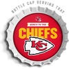 image:imageYouTheFan OfficiallyLicensed NFL Bottlecap Serving Tray  13 x 13  Bottle Cap Shaped Tray  100 Melamine Dishwasher Safe BPA Free  Great Fan GiftKansas City Chiefs