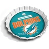 image:imageYouTheFan OfficiallyLicensed NFL Bottlecap Serving Tray  13 x 13  Bottle Cap Shaped Tray  100 Melamine Dishwasher Safe BPA Free  Great Fan GiftMiami Dolphins