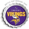 image:imageYouTheFan OfficiallyLicensed NFL Bottlecap Serving Tray  13 x 13  Bottle Cap Shaped Tray  100 Melamine Dishwasher Safe BPA Free  Great Fan GiftMinnesota Vikings