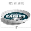 image:imageYouTheFan OfficiallyLicensed NFL Bottlecap Serving Tray  13 x 13  Bottle Cap Shaped Tray  100 Melamine Dishwasher Safe BPA Free  Great Fan GiftPhiladelphia Eagles
