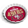 image:imageYouTheFan OfficiallyLicensed NFL Bottlecap Serving Tray  13 x 13  Bottle Cap Shaped Tray  100 Melamine Dishwasher Safe BPA Free  Great Fan GiftSan Francisco 49ers