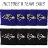image:imageYouTheFan Officiallylicensed NFL Set of 8 Cornhole Bags  All Weather Dual Sided Slide amp Stop  regulation sizeBaltimore Ravens