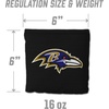 image:imageYouTheFan Officiallylicensed NFL Set of 8 Cornhole Bags  All Weather Dual Sided Slide amp Stop  regulation sizeBaltimore Ravens