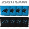 image:imageYouTheFan Officiallylicensed NFL Set of 8 Cornhole Bags  All Weather Dual Sided Slide amp Stop  regulation sizeCarolina Panthers