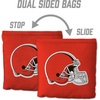 image:imageYouTheFan Officiallylicensed NFL Set of 8 Cornhole Bags  All Weather Dual Sided Slide amp Stop  regulation sizeCleveland Browns