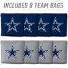 image:imageYouTheFan Officiallylicensed NFL Set of 8 Cornhole Bags  All Weather Dual Sided Slide amp Stop  regulation sizeDallas Cowboys