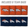 image:imageYouTheFan Officiallylicensed NFL Set of 8 Cornhole Bags  All Weather Dual Sided Slide amp Stop  regulation sizeDenver Broncos