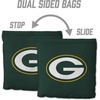 image:imageYouTheFan Officiallylicensed NFL Set of 8 Cornhole Bags  All Weather Dual Sided Slide amp Stop  regulation sizeGreen Bay Packers