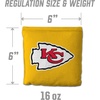 image:imageYouTheFan Officiallylicensed NFL Set of 8 Cornhole Bags  All Weather Dual Sided Slide amp Stop  regulation sizeKansas City Chiefs