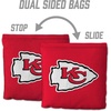 image:imageYouTheFan Officiallylicensed NFL Set of 8 Cornhole Bags  All Weather Dual Sided Slide amp Stop  regulation sizeKansas City Chiefs