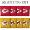 image:imageYouTheFan Officiallylicensed NFL Set of 8 Cornhole Bags  All Weather Dual Sided Slide amp Stop  regulation sizeKansas City Chiefs
