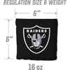 image:imageYouTheFan Officiallylicensed NFL Set of 8 Cornhole Bags  All Weather Dual Sided Slide amp Stop  regulation sizeLas Vegas Raiders