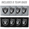 image:imageYouTheFan Officiallylicensed NFL Set of 8 Cornhole Bags  All Weather Dual Sided Slide amp Stop  regulation sizeLas Vegas Raiders