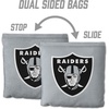 image:imageYouTheFan Officiallylicensed NFL Set of 8 Cornhole Bags  All Weather Dual Sided Slide amp Stop  regulation sizeLas Vegas Raiders