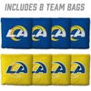 image:imageYouTheFan Officiallylicensed NFL Set of 8 Cornhole Bags  All Weather Dual Sided Slide amp Stop  regulation sizeLos Angeles Rams