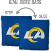 image:imageYouTheFan Officiallylicensed NFL Set of 8 Cornhole Bags  All Weather Dual Sided Slide amp Stop  regulation sizeLos Angeles Rams