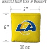 image:imageYouTheFan Officiallylicensed NFL Set of 8 Cornhole Bags  All Weather Dual Sided Slide amp Stop  regulation sizeLos Angeles Rams