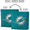 image:imageYouTheFan Officiallylicensed NFL Set of 8 Cornhole Bags  All Weather Dual Sided Slide amp Stop  regulation sizeMiami Dolphins