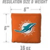 image:imageYouTheFan Officiallylicensed NFL Set of 8 Cornhole Bags  All Weather Dual Sided Slide amp Stop  regulation sizeMiami Dolphins