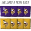 image:imageYouTheFan Officiallylicensed NFL Set of 8 Cornhole Bags  All Weather Dual Sided Slide amp Stop  regulation sizeMinnesota Vikings
