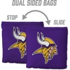 image:imageYouTheFan Officiallylicensed NFL Set of 8 Cornhole Bags  All Weather Dual Sided Slide amp Stop  regulation sizeMinnesota Vikings