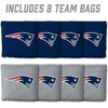 image:imageYouTheFan Officiallylicensed NFL Set of 8 Cornhole Bags  All Weather Dual Sided Slide amp Stop  regulation sizeNew England Patriots
