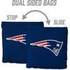 image:imageYouTheFan Officiallylicensed NFL Set of 8 Cornhole Bags  All Weather Dual Sided Slide amp Stop  regulation sizeNew England Patriots