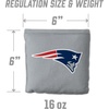 image:imageYouTheFan Officiallylicensed NFL Set of 8 Cornhole Bags  All Weather Dual Sided Slide amp Stop  regulation sizeNew England Patriots