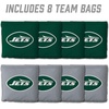 image:imageYouTheFan Officiallylicensed NFL Set of 8 Cornhole Bags  All Weather Dual Sided Slide amp Stop  regulation sizeNew York Jets