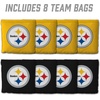 image:imageYouTheFan Officiallylicensed NFL Set of 8 Cornhole Bags  All Weather Dual Sided Slide amp Stop  regulation sizePittsburgh Steelers