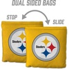 image:imageYouTheFan Officiallylicensed NFL Set of 8 Cornhole Bags  All Weather Dual Sided Slide amp Stop  regulation sizePittsburgh Steelers