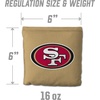 image:imageYouTheFan Officiallylicensed NFL Set of 8 Cornhole Bags  All Weather Dual Sided Slide amp Stop  regulation sizeSan Francisco 49ers