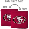 image:imageYouTheFan Officiallylicensed NFL Set of 8 Cornhole Bags  All Weather Dual Sided Slide amp Stop  regulation sizeSan Francisco 49ers