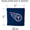 image:imageYouTheFan Officiallylicensed NFL Set of 8 Cornhole Bags  All Weather Dual Sided Slide amp Stop  regulation sizeTennessee Titans