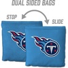 image:imageYouTheFan Officiallylicensed NFL Set of 8 Cornhole Bags  All Weather Dual Sided Slide amp Stop  regulation sizeTennessee Titans