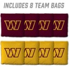 image:imageYouTheFan Officiallylicensed NFL Set of 8 Cornhole Bags  All Weather Dual Sided Slide amp Stop  regulation sizeWashington Commanders