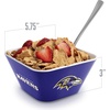 image:imageYouTheFan Officiallylicensed NFL Small Snack Bowl  100 Melamine dishwasher safe BPA free  Fan gift for snacks appetizers and other small bitesBaltimore Ravens