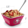 image:imageYouTheFan Officiallylicensed NFL Small Snack Bowl  100 Melamine dishwasher safe BPA free  Fan gift for snacks appetizers and other small bitesSan Francisco 49ers